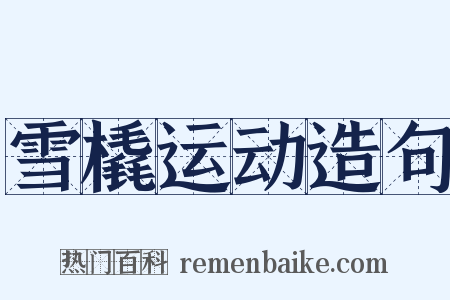 雪橇运动造句是什么意思的图片